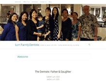 Tablet Screenshot of lumfamilydentists.com